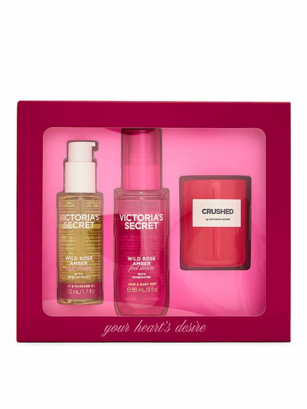 Victoria's Secret Wild Rose Amber Gift set